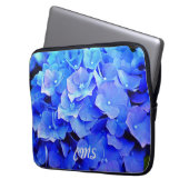 Hydrangea Blues Personalisiert Laptopschutzhülle (Vorderseite Links)