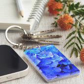 Hydrangea-Blues Schlüsselanhänger