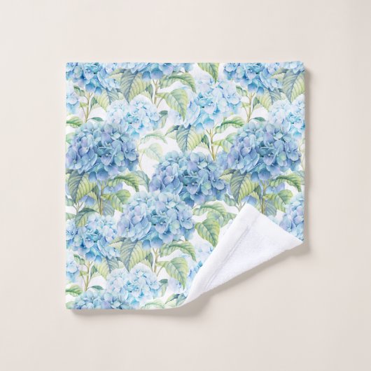 Hydrangea-Blume Badhandtuch Set (Waschlappen)