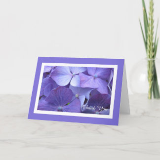 Hydrangea Blume Blank Danke Karte