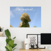 Hydrangea Blume Blue Sky Poster (Heimbüro)