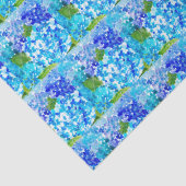 Hydrangea Blume Blumen Wasserfarbe Rustikal Seidenpapier (Detail)