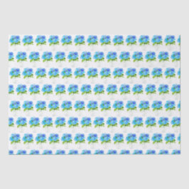 Hydrangea Blume Blumen Wasserfarbe Rustikal Seidenpapier