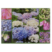 Hydrangea-Blume Collage-15x11 Cutting Board Schneidebrett (Vorderseite)