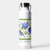 Hydrangea Blume Design Personalisiert Trinkflasche (Vorne)