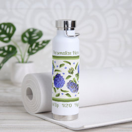 Hydrangea Blume Design Personalisiert Trinkflasche