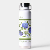 Hydrangea Blume Design Personalisiert Trinkflasche (Rückseite)