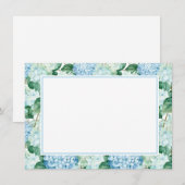 Hydrangea-Blume - Flachkarte Mitteilungskarte (Vorne/Hinten)