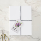 Hydrangea Blume Flora Liebhaber der Wasserfarbe Geschenkanhänger (Mit Garn)