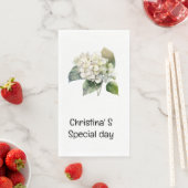 Hydrangea Blume Flora Liebhaber der Wasserfarbe Serviette (Beispiel)