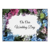 Hydrangea Blume Frame Wedding Day (Vorderseite (Horizontal))