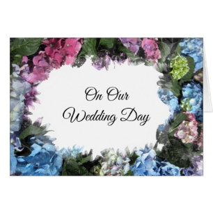 Hydrangea Blume Frame Wedding Day