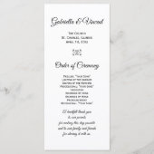 Hydrangea Blume Frame Wedding Program Programm (Vorderseite)