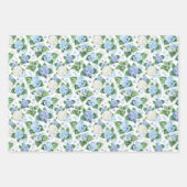 Hydrangea-Blume für Wrapping Geschenkpapier Set (Vorderseite)