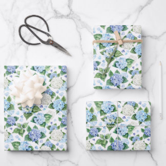 Hydrangea-Blume für Wrapping Geschenkpapier Set