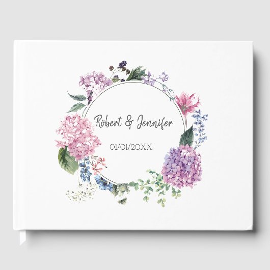 Hydrangea-Blume Gästebuch (Vorderseite)