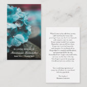 Hydrangea-Blume| Gedächtnisbeerenkkarten Visitenkarte (Vorne/Hinten)