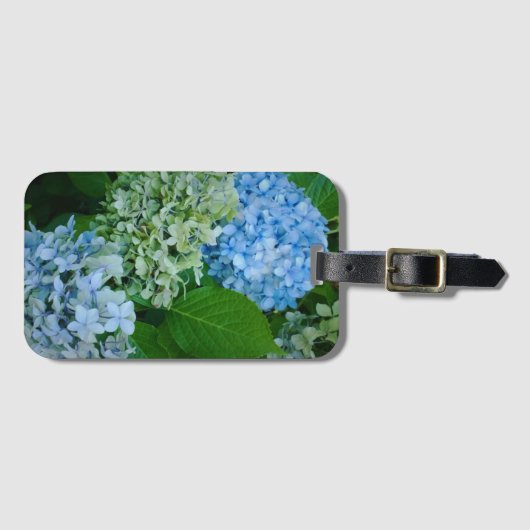 Hydrangea-Blume Gepäckanhänger (Vorderseite (Horizontal))