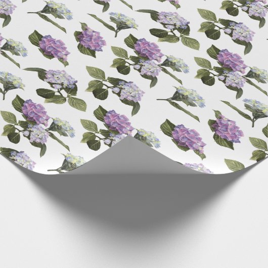 Hydrangea-Blume Geschenkpapier (Ecke)