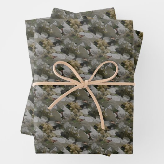 Hydrangea-Blume Geschenkpapier Set (Beispiel)