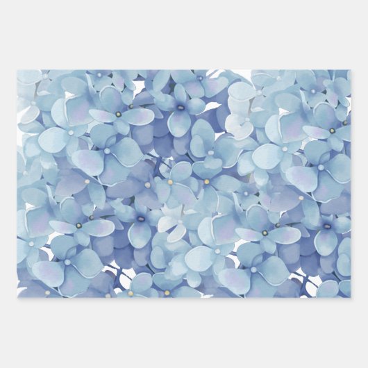 Hydrangea-Blume Geschenkpapier Set (Vorderseite 2)