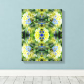 Hydrangea-Blume gestalten Ihr eigenes Foto Leinwanddruck (Insitu (Holzboden))