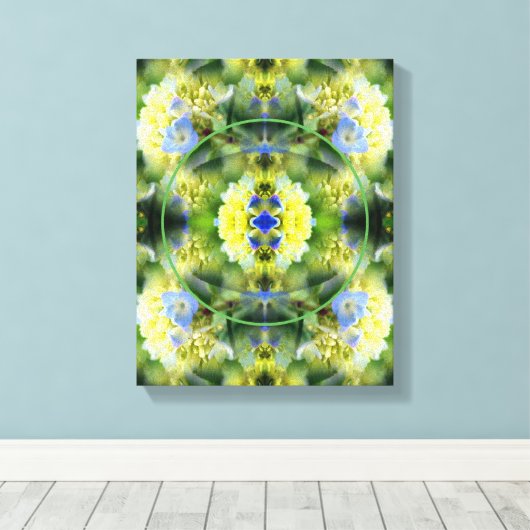 Hydrangea-Blume gestalten Ihr eigenes Foto Leinwanddruck (Insitu (Holzboden))