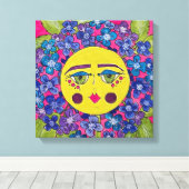 Hydrangea Blume Girl Leinwand Art (Insitu (Holzboden))