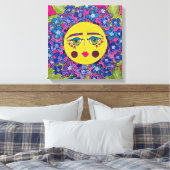 Hydrangea Blume Girl Leinwand Art (Insitu (Schlafzimmer))