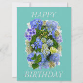 HYDRANGEA BLUME GLÜCKLICH BIRTHTAG (Vorderseite)