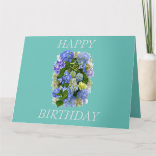 HYDRANGEA BLUME GLÜCKLICH BIRTHTAG KARTE