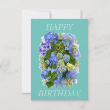 HYDRANGEA BLUME GLÜCKLICH BIRTHTAG