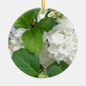 Hydrangea Blume Grüner Garten Pflanze Keramikornament (Vorne)