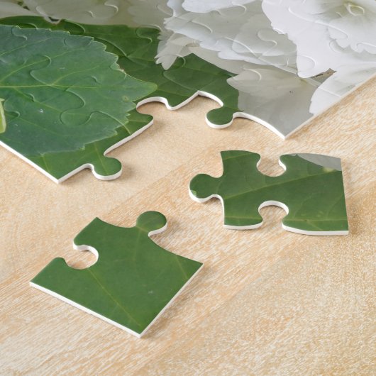 Hydrangea Blume Grüner Garten Pflanze Puzzle (Seite)