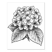 Hydrangea-Blume Gummistempel (Prägung)