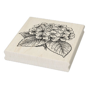 Hydrangea-Blume Gummistempel