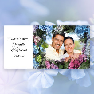 Hydrangea Blume Hochzeit Speichern Sie die Datumsk Save The Date