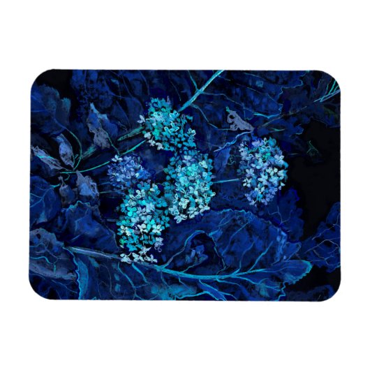 Hydrangea-Blume Horseradish Bläschen Magnet (Horizontal)