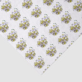 Hydrangea-Blume im Herzen Seidenpapier (Ausschnitt)