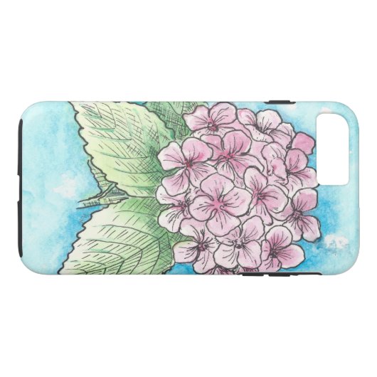 Hydrangea-Blume im iPhone-Case Case-Mate iPhone Hülle (Rückseite (Horizontal))