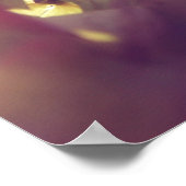 Hydrangea-Blume in Sunlight Lila Bokeh Poster (Ecke)