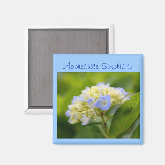 Hydrangea-Blume Inspiration-Einfachheit-Magnet Magnet (Vorderseite/Rückseite)