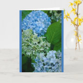Hydrangea-Blume Karte (Gelbe Blume)