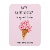 Hydrangea Blume Lehrer Valentinstag flexibel Magnet (Vertikal)