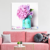 Hydrangea-Blume Leinwanddruck (Insitu (Wohnzimmer))