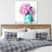 Hydrangea-Blume Leinwanddruck (Insitu (Schlafzimmer))
