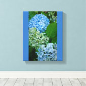Hydrangea-Blume Leinwanddruck (Insitu (Holzboden))
