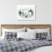 Hydrangea-Blume Leinwanddruck (Insitu (Schlafzimmer))