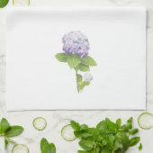 Hydrangea-Blume, lila Geschirrtuch (Gefaltet)