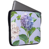 Hydrangea-Blume: mehrfarbige Blumenstruktur. Laptopschutzhülle (Vorne Rechts)